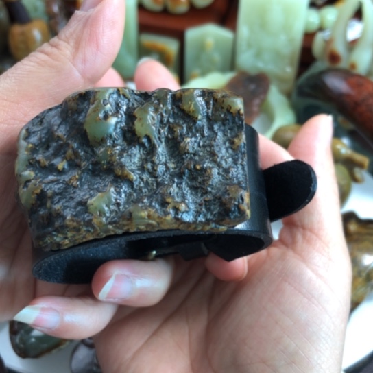 未镶嵌手链岫岩河磨玉（透闪石质玉）高*