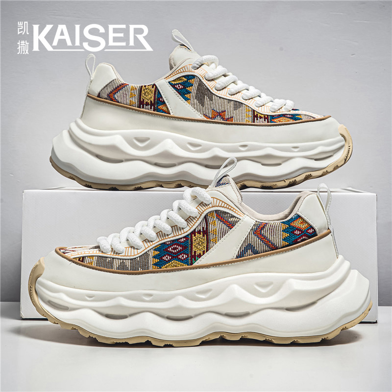 KAISER/凯撒·男鞋冬季新款时尚百搭休闲阿甘鞋男士厚底运动老爹鞋