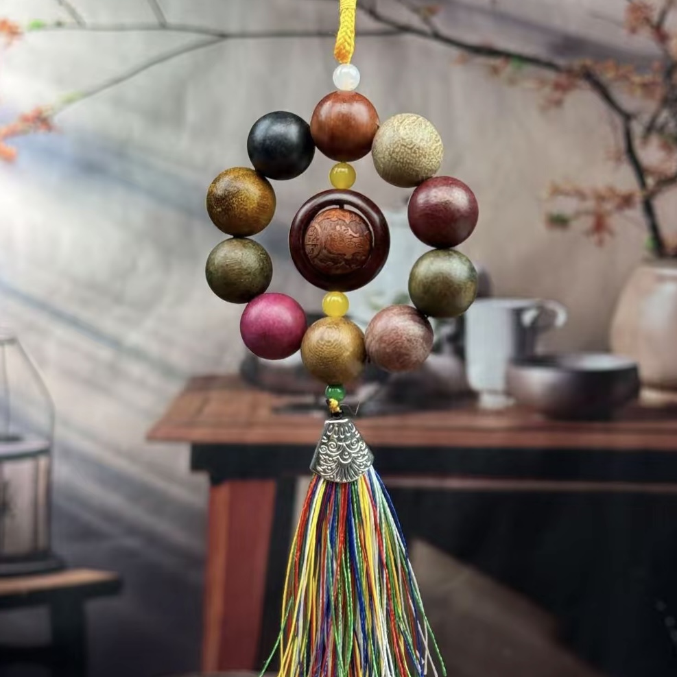 非金属木质吊坠 多宝挂件S0058 无礼盒