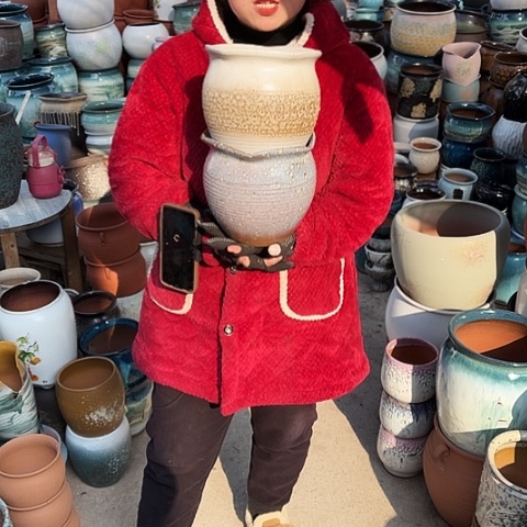 口19高19瑕疵盆子 