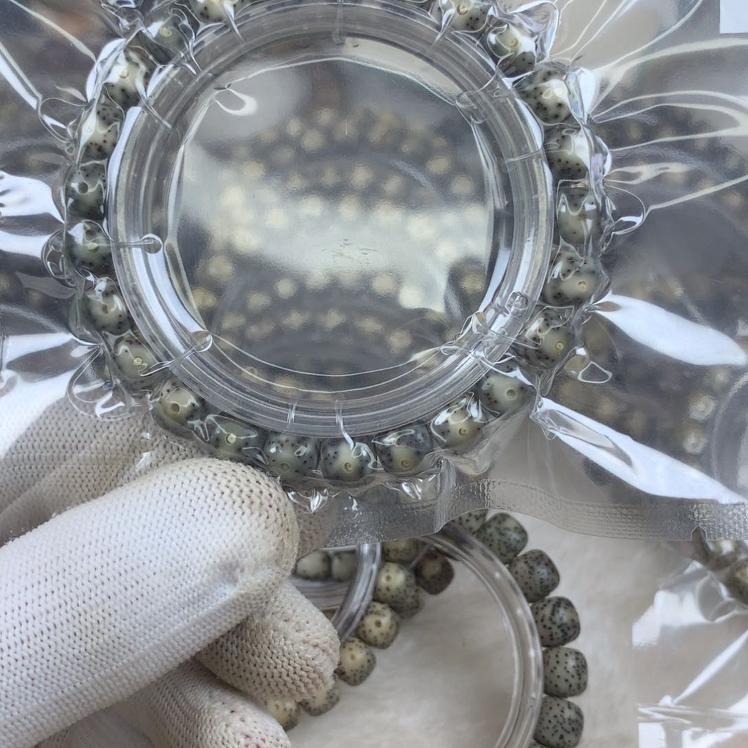 星月菩提手串6号散星绿幽灵9×8