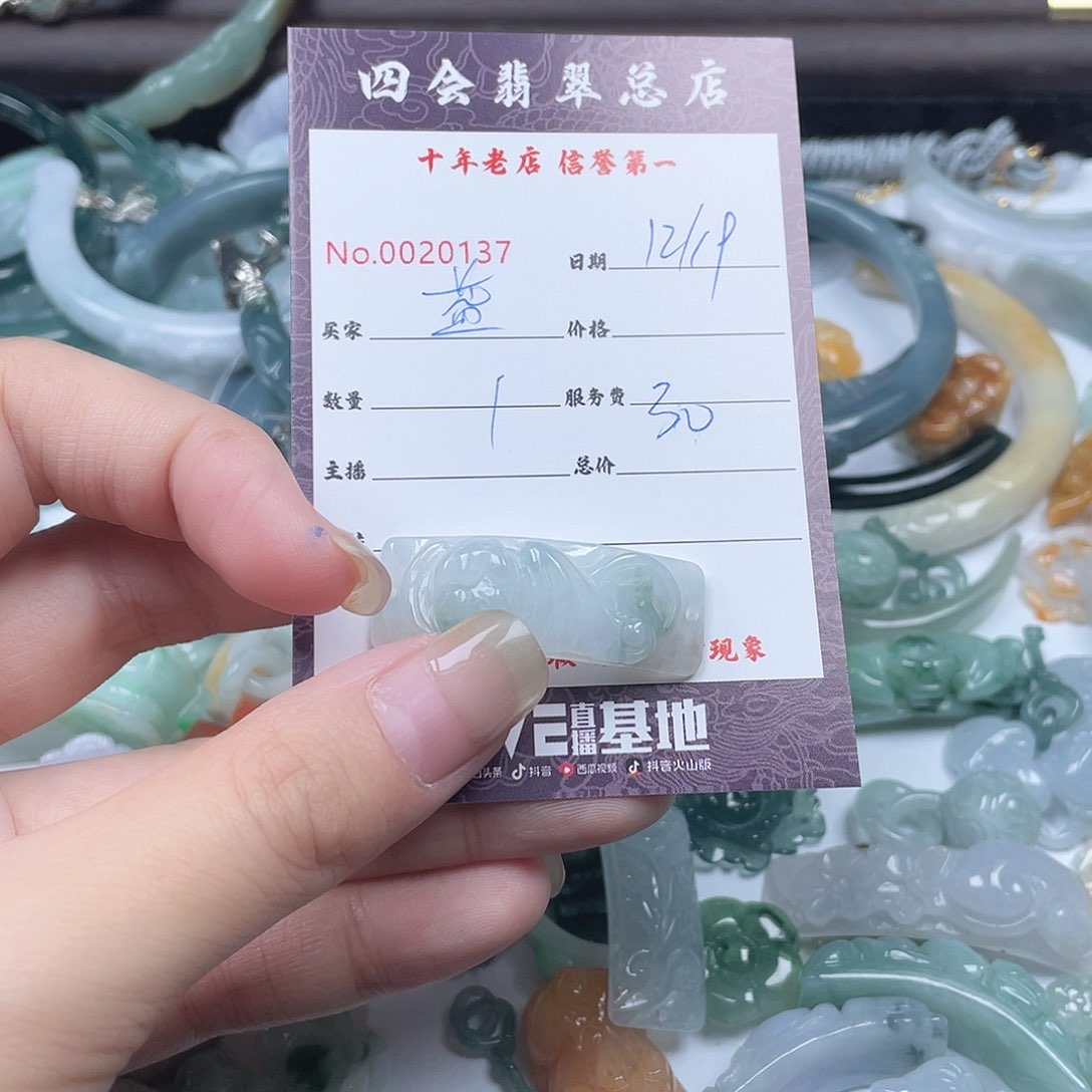 颈饰未镶嵌翡翠蓝*草