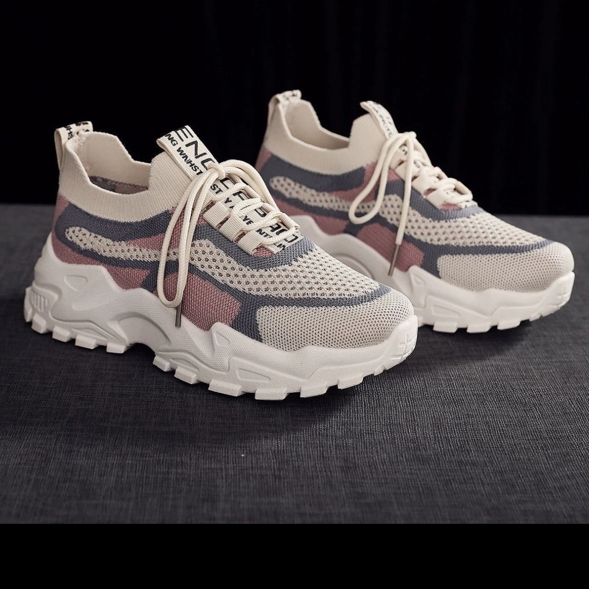 夏季单网老爹鞋运动鞋舒适休闲鞋女鞋品牌鞋透气时尚