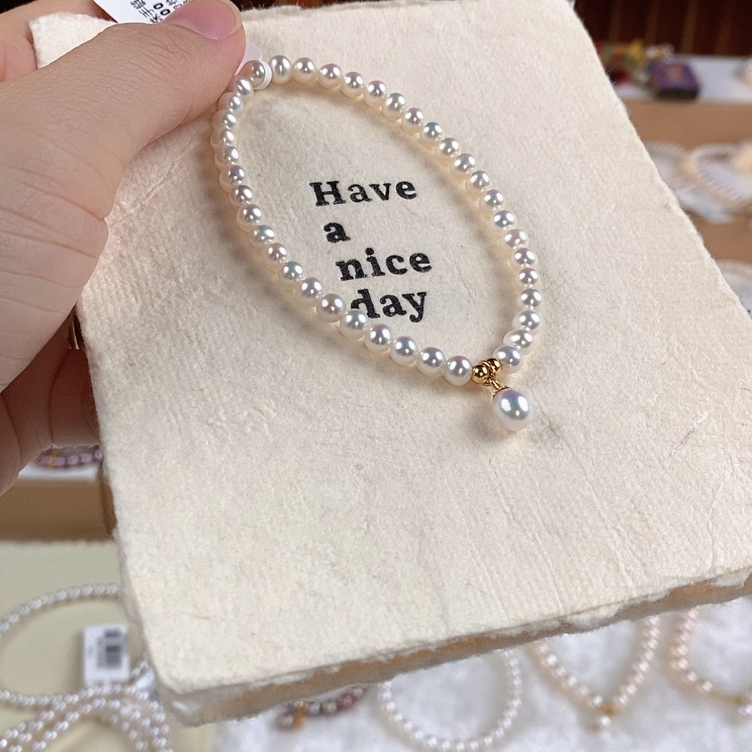 淡水珍珠手绳银S925镶嵌