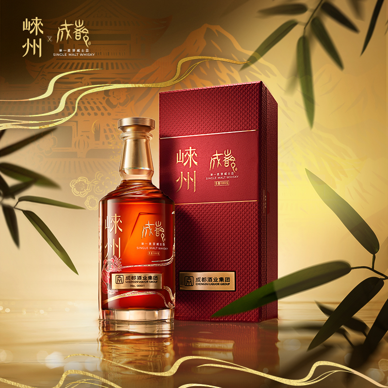 崃州蒸馏厂成都酒业联名款单一麦芽威士忌700ml经典雪莉风味桶