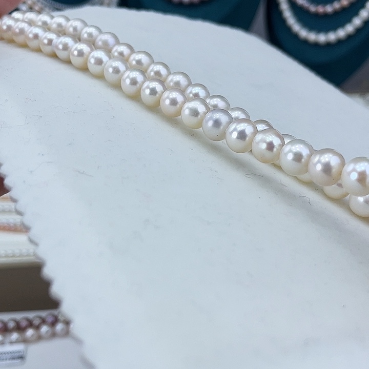 淡水珍珠颈饰银S925镶嵌9➕极光炫彩