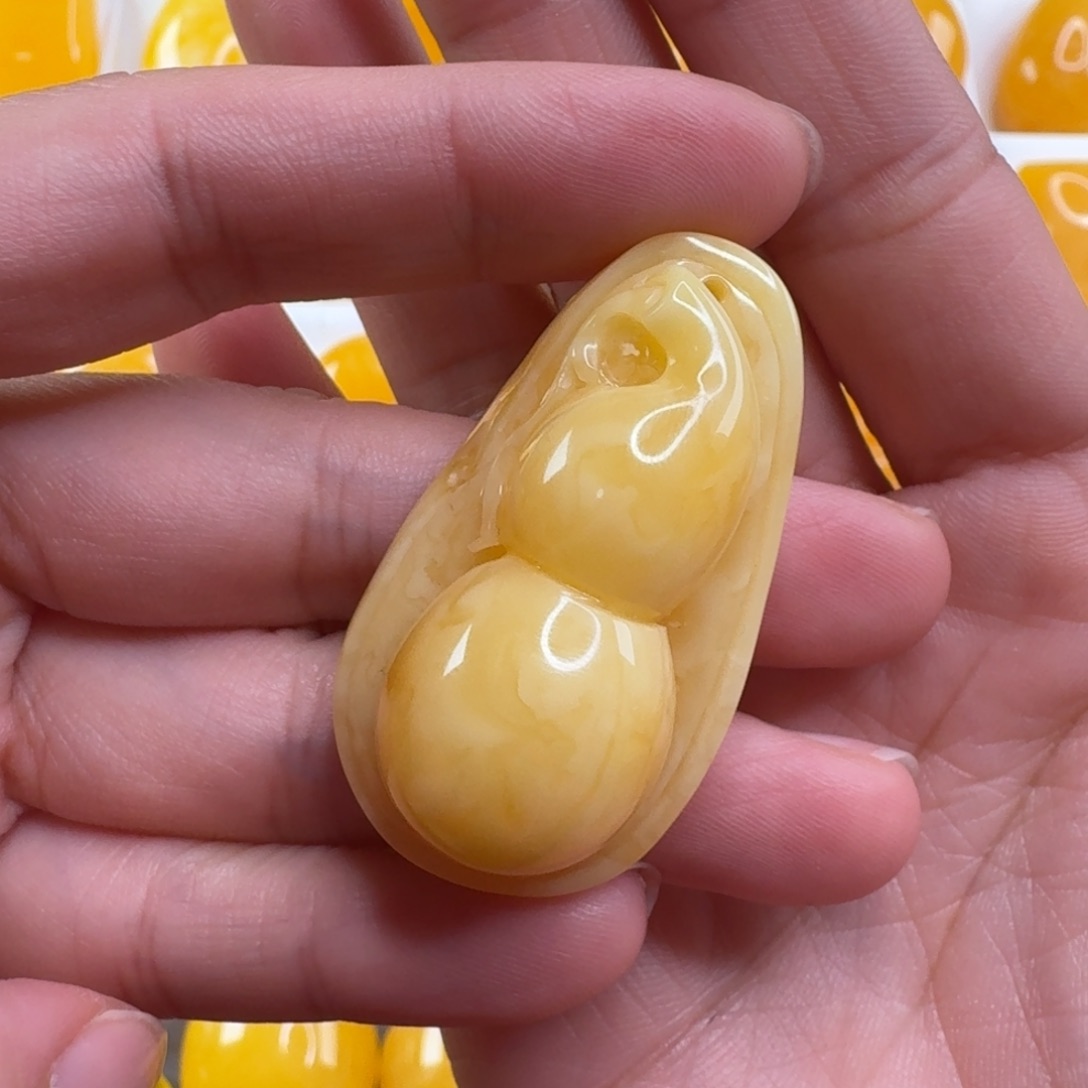 蜜蜡毛衣链未镶嵌