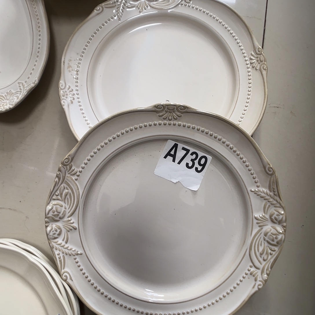 瓷片瑕疵特价陶大盘