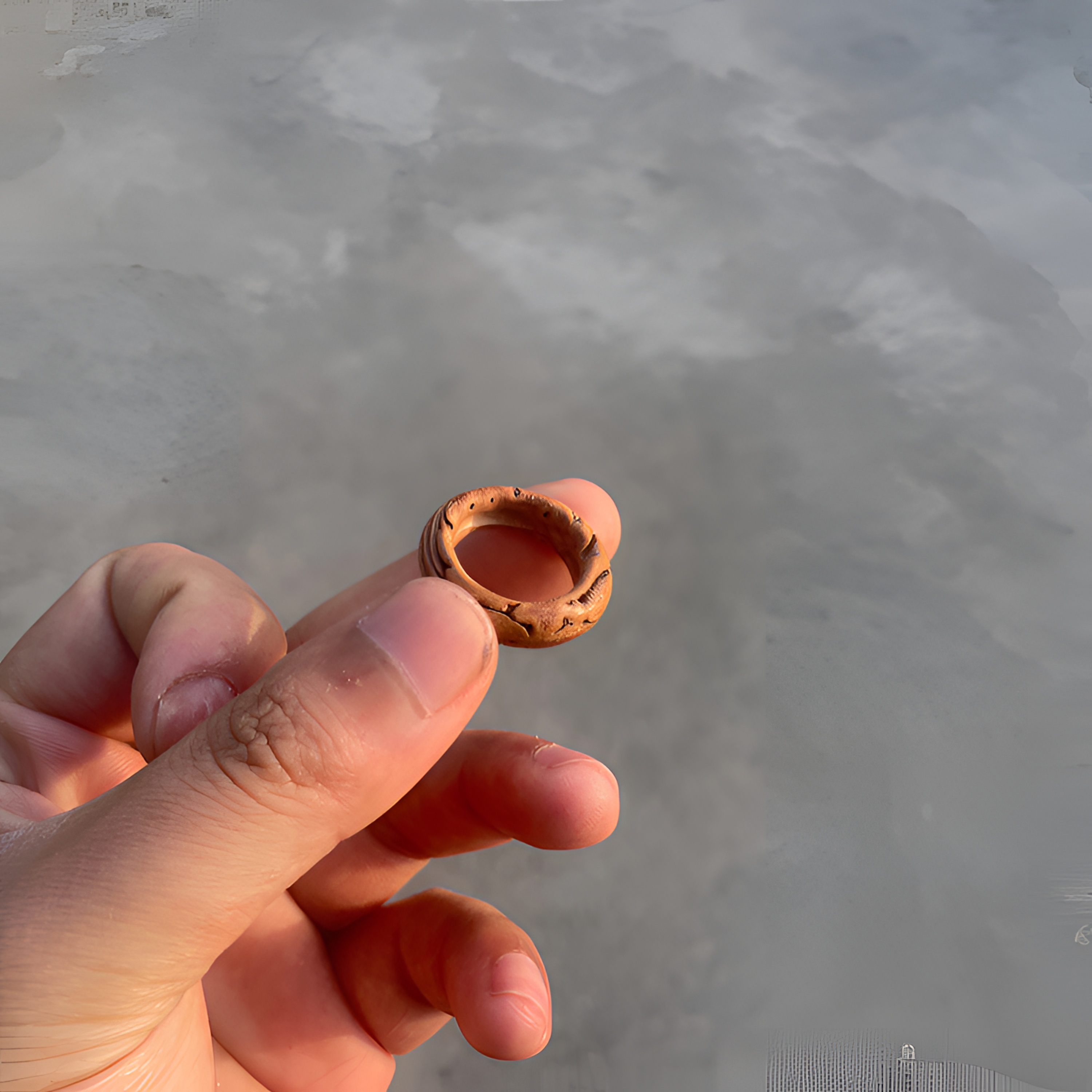 【素圈】毛桃核戒指跑环 内经20mm内下单备注