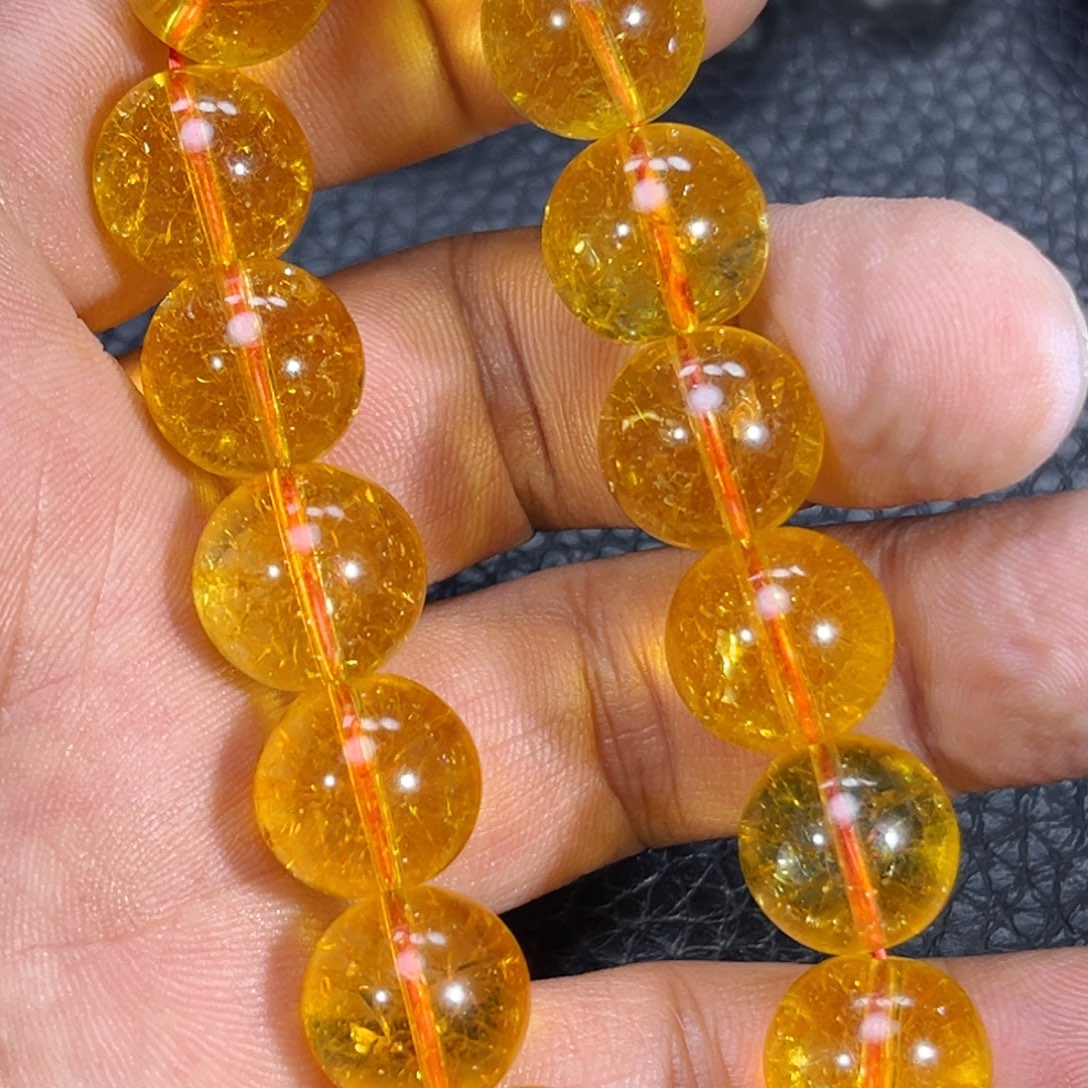 f***敷未镶嵌手串黄晶手串
