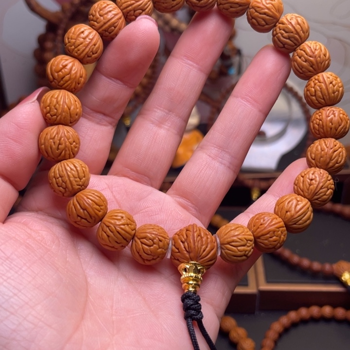 桃核吊坠龙文桃核