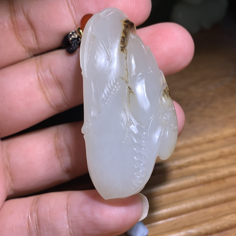 秋梨皮白肉油糯细白富贵平安随型颈饰