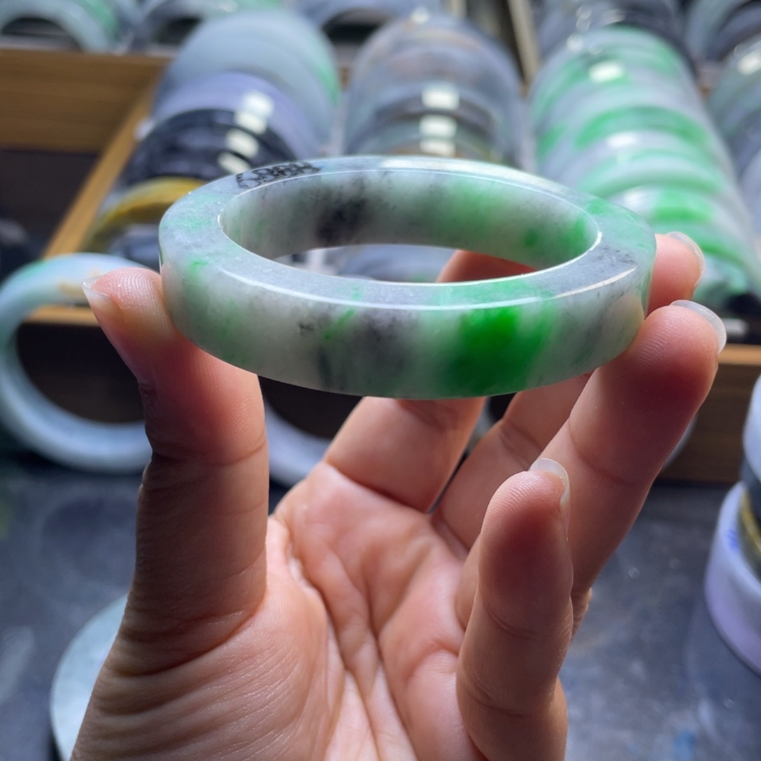 定制翡翠未镶嵌纯天然翡翠手镯定制