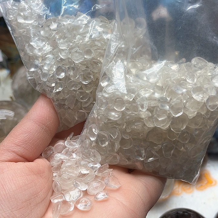 水晶400克水晶碎石未镶嵌