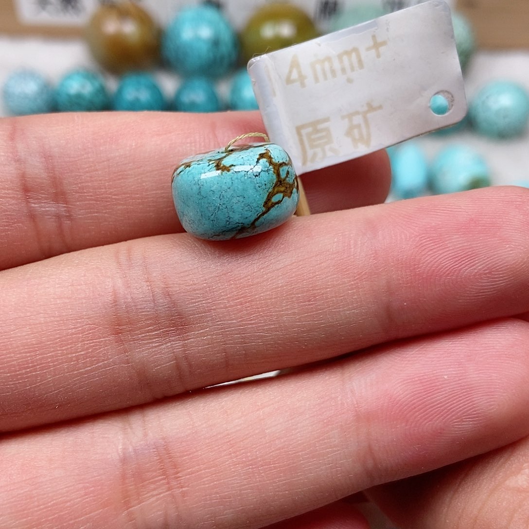 未镶嵌绿松石珠宝半成品