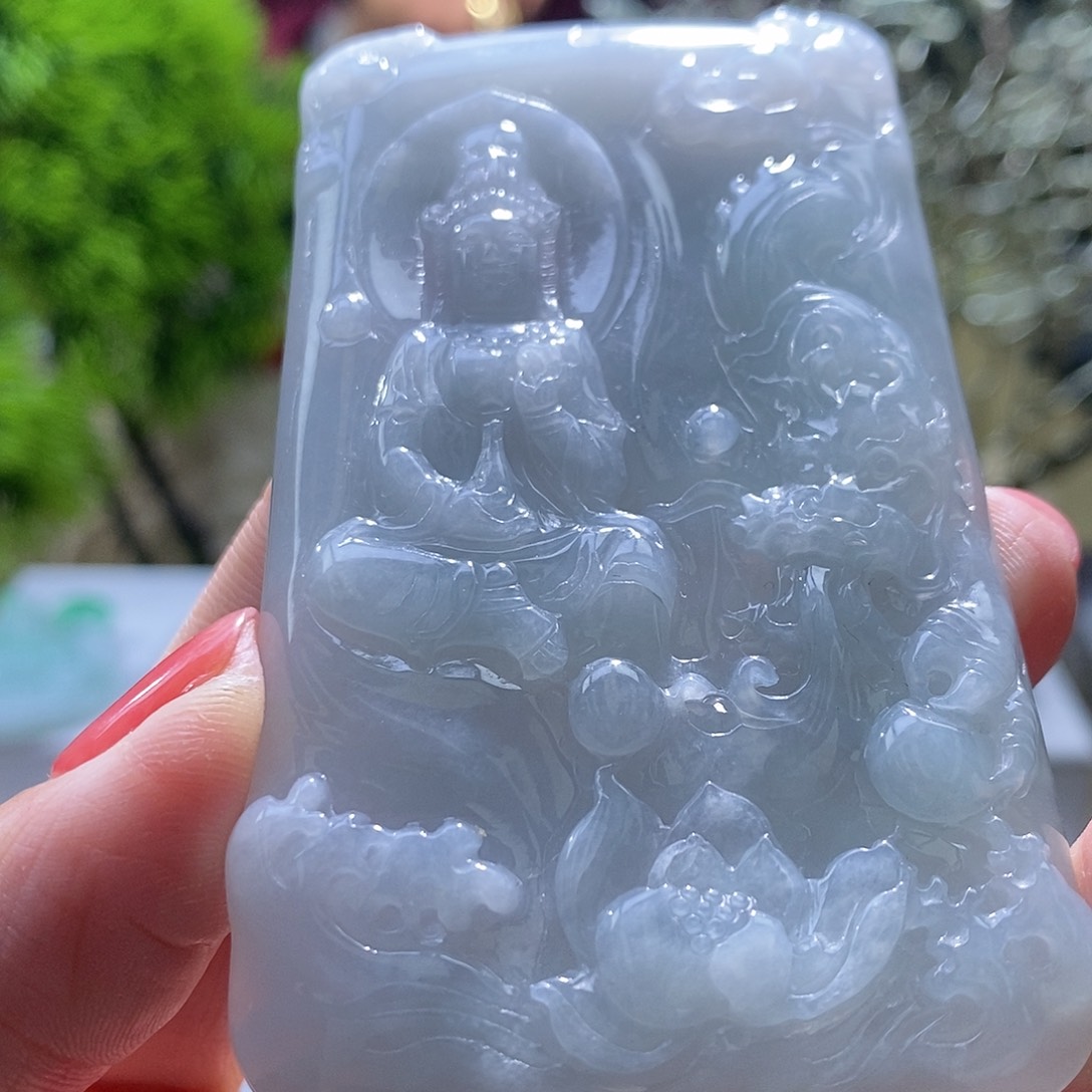 【闪购商品】翡翠颈饰未镶嵌观音