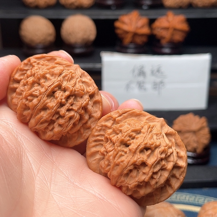 文玩核桃把件官帽全品