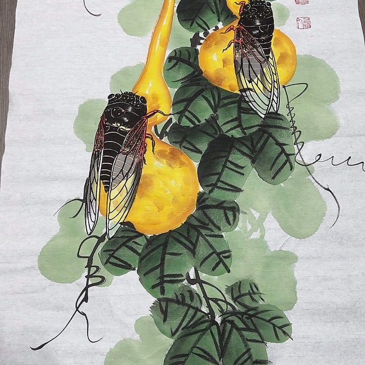 手绘国画作品9999