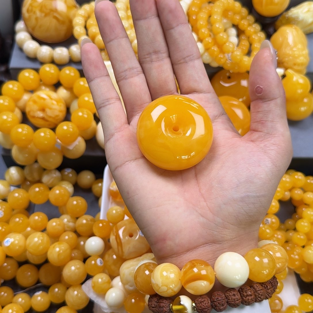 蜜蜡珠宝奇石未镶嵌平安扣