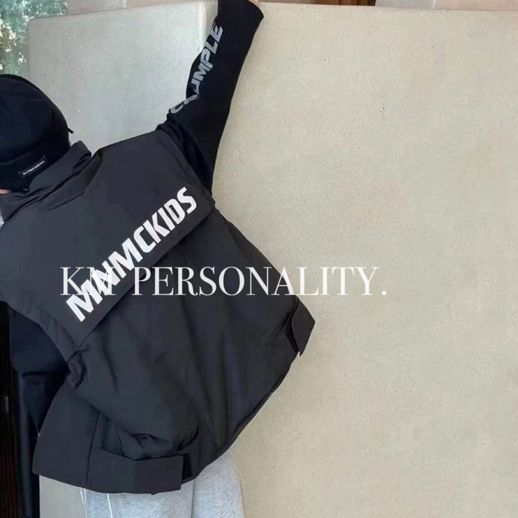 KM PERSONALITY 2025 韩系定制秋冬儿童重工潮酷棉马甲 079