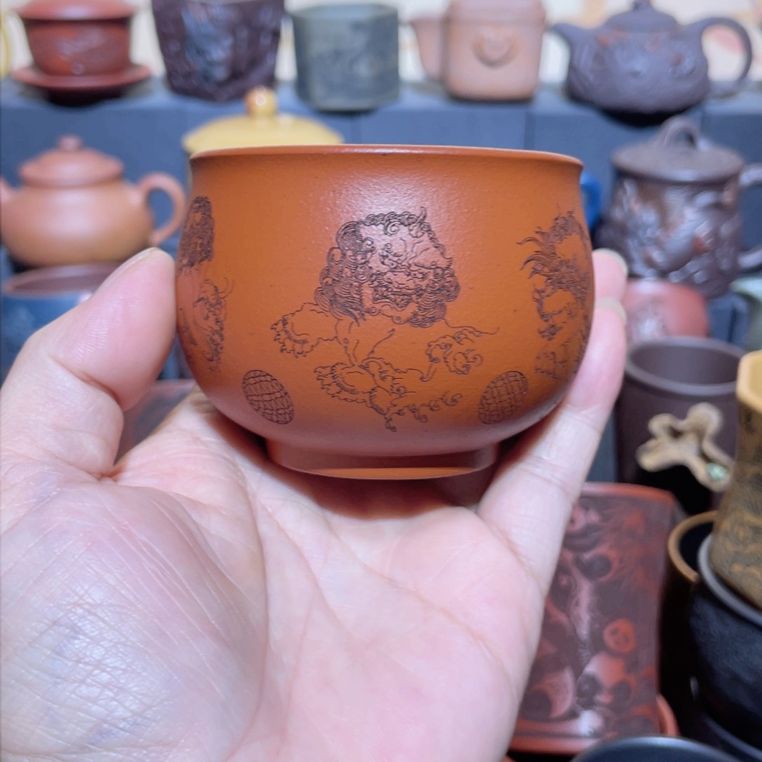 原矿紫砂手工主人杯