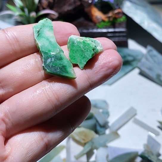 翡翠散珠边角料224