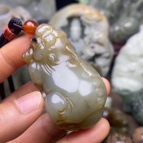 和田玉挂件把件摆件未镶嵌用****7