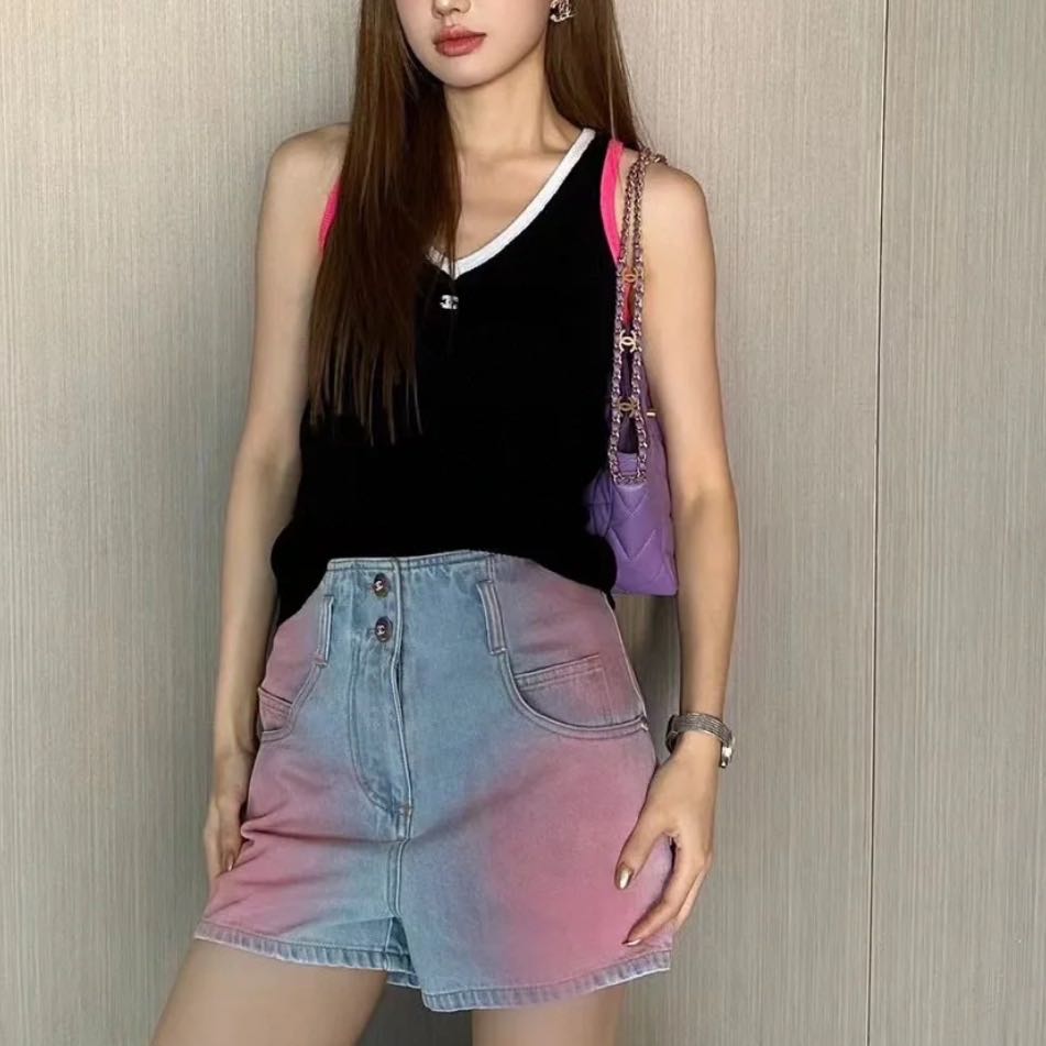 99新 Chanel/香奈儿 吊带上衣 /36码/Xspn5843