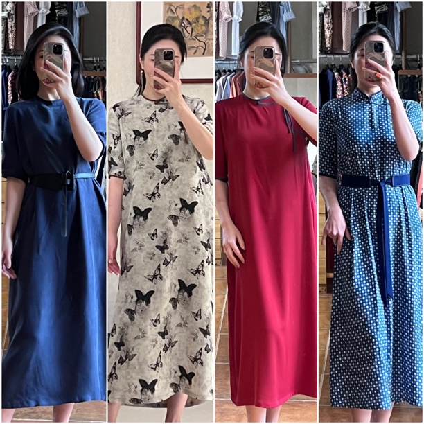 乌银·正肩休闲连衣裙120cm+腰封