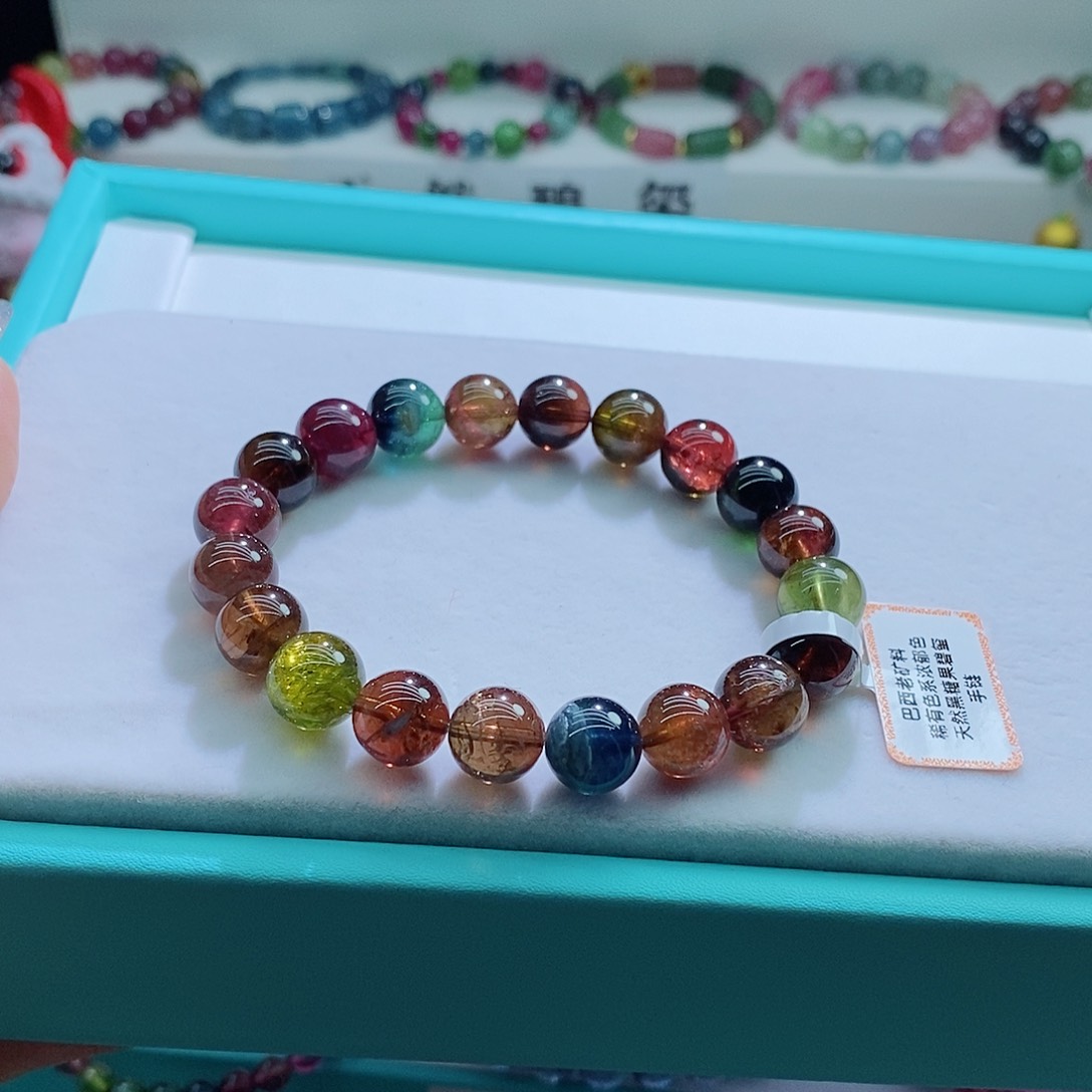 碧玺手链未镶嵌10mm左右