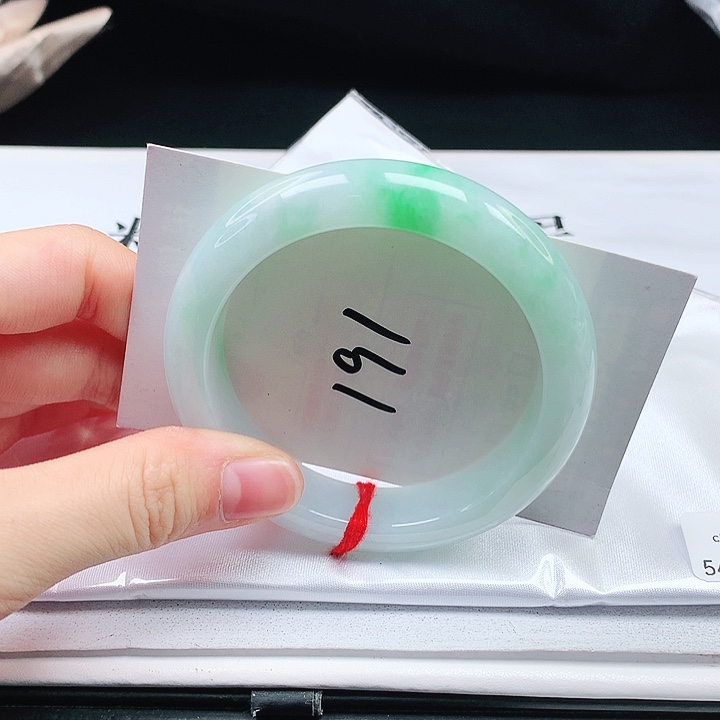 翡翠手镯未镶嵌缅甸天然a货手镯54+