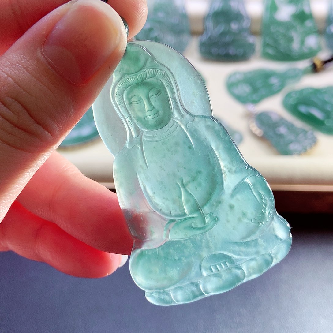【闪购商品】翡翠未镶嵌颈饰天然
