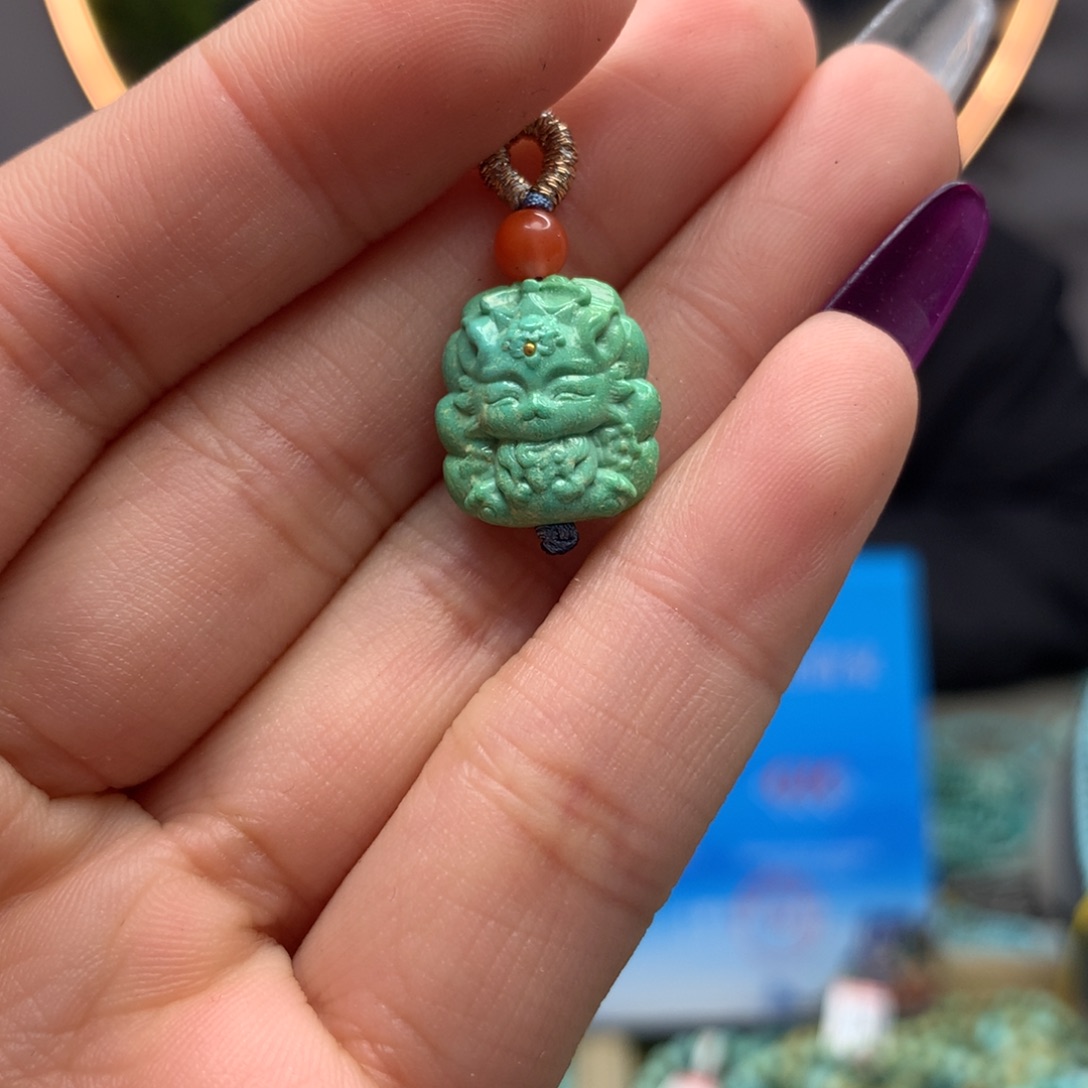 绿松石挂件未镶嵌