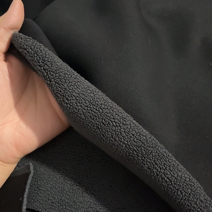 加厚黑色奥粒绒1.8×2米长带螺纹