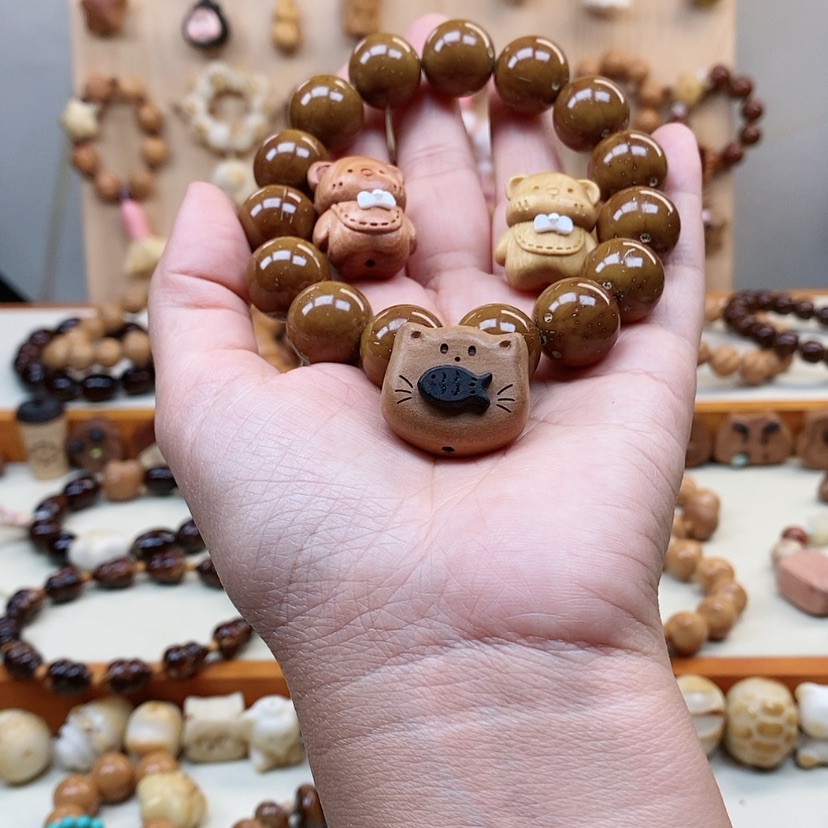 【闪购商品】吊坠紫金鼠T****函紫金鼠设计款加小米珠跑环小猫滴溜