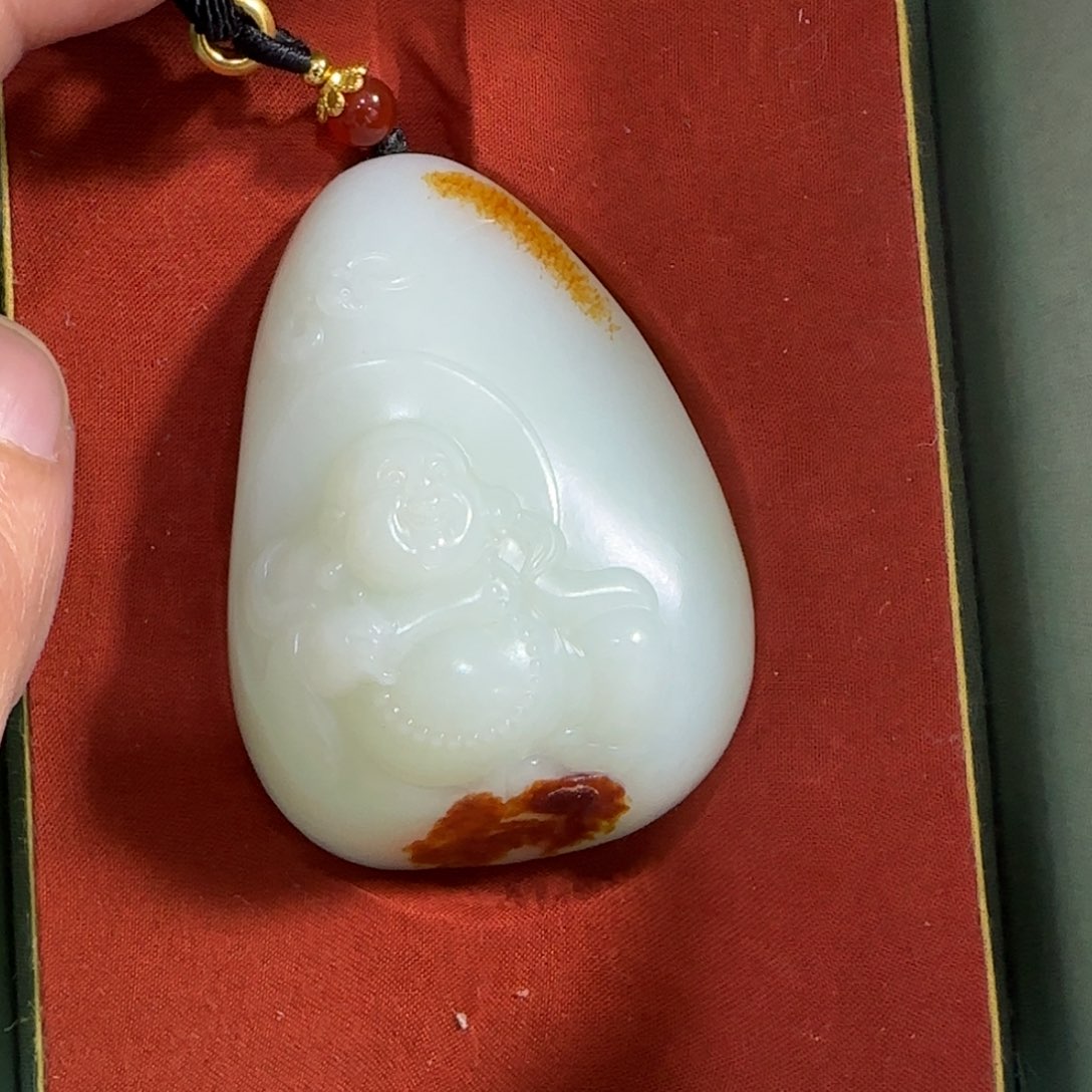 和田玉未镶嵌挂件