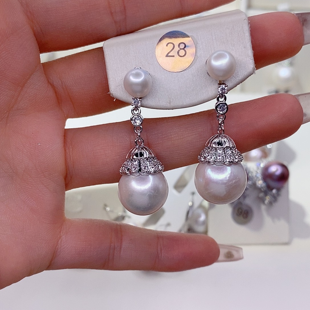 未镶嵌耳饰淡水珍珠