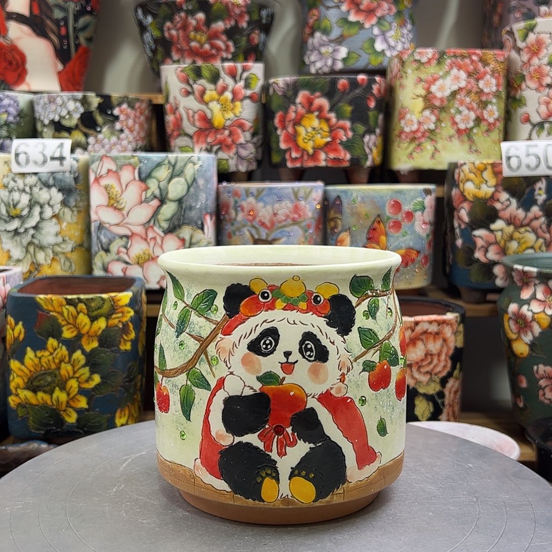 景德镇陶瓷花盆景德镇陶瓷花盆