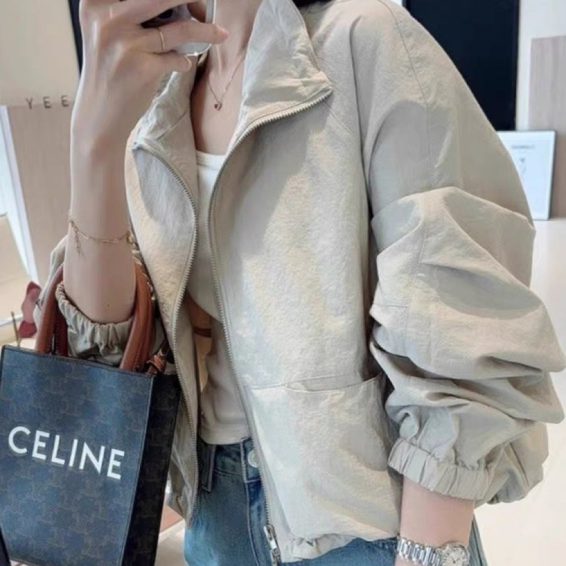 25530立领简约高品质外套A34-23