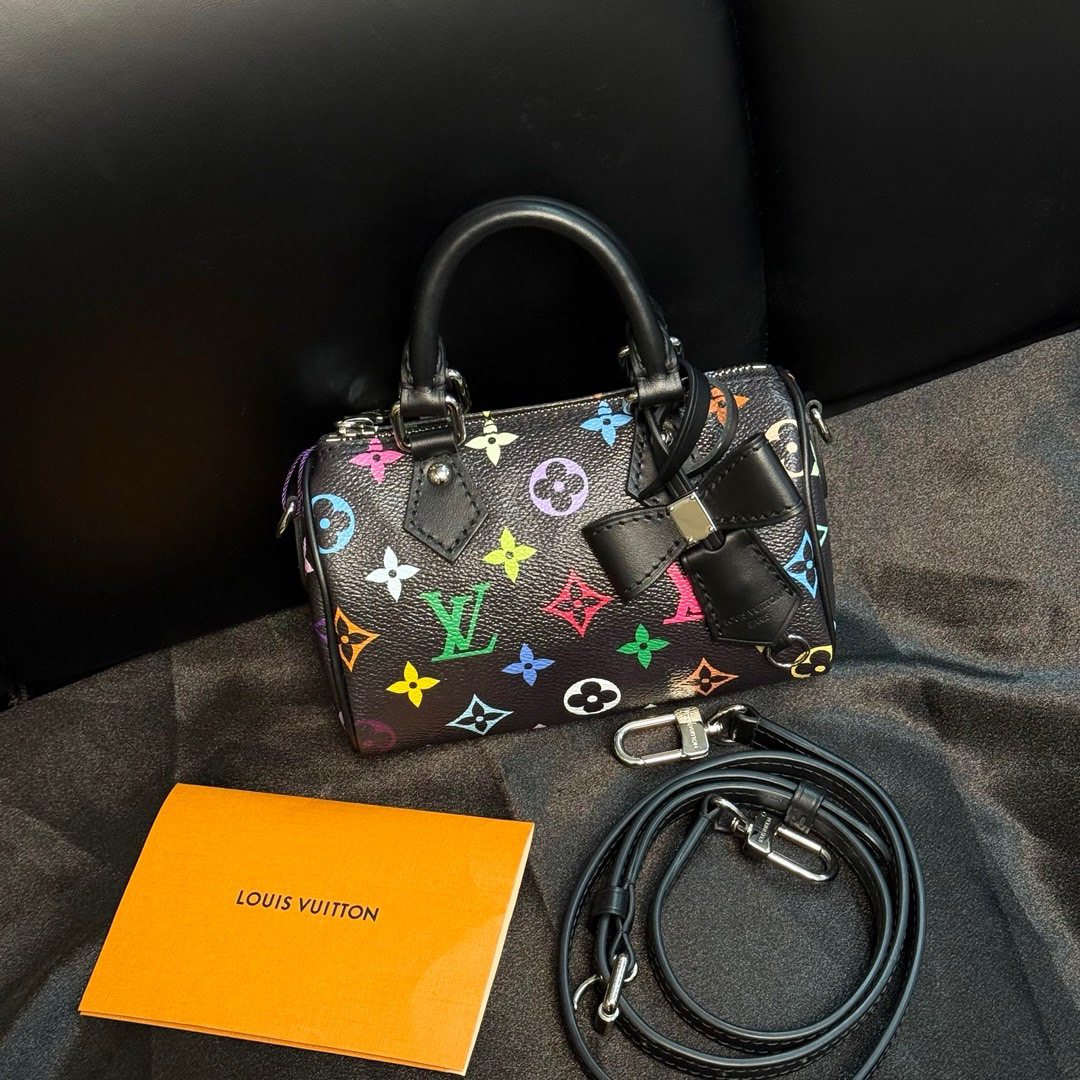 95新 LouisVuitton/路易威登 Lv 黑三彩 speedynano/686181733