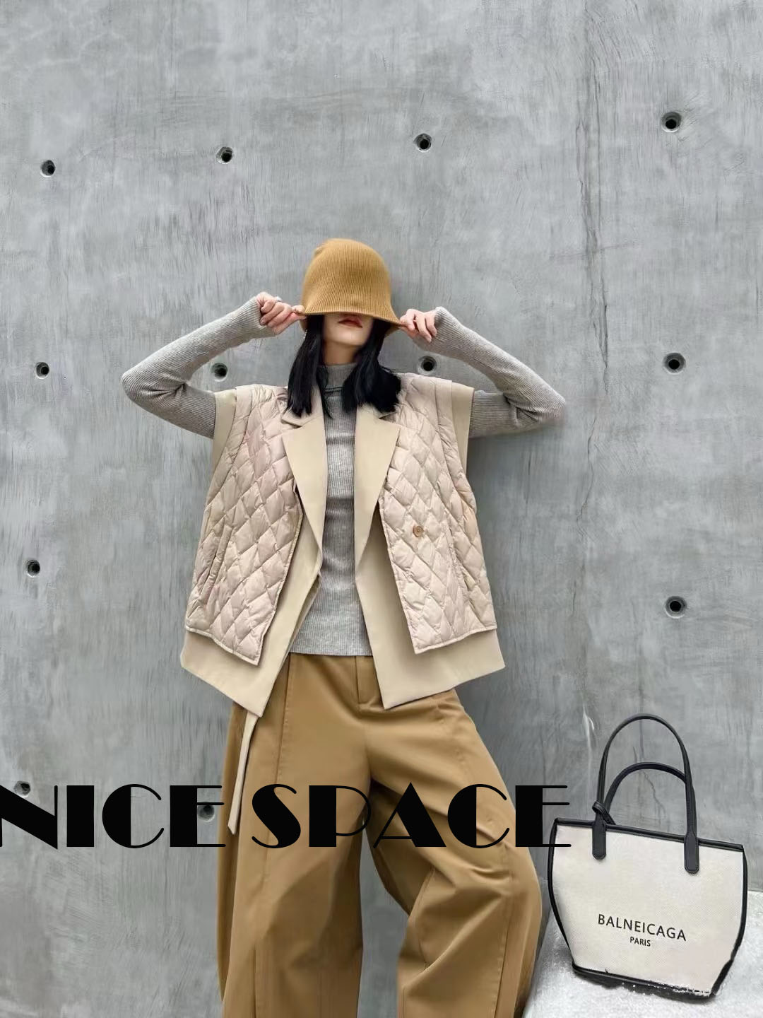 ⑨：秋冬通勤羽羽马甲套装