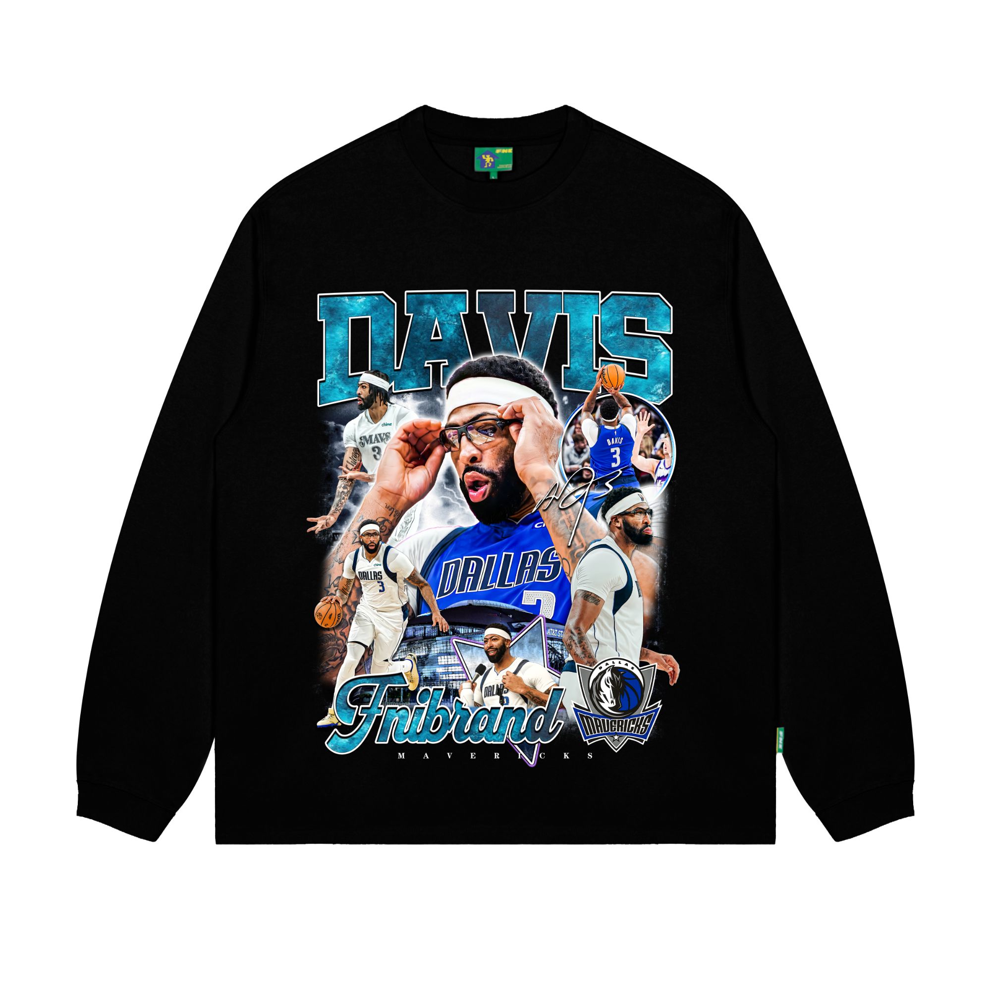 <FNIFNI>-浓眉戴维斯-男女同款t恤美式纯棉夏季短袖上衣国潮新款