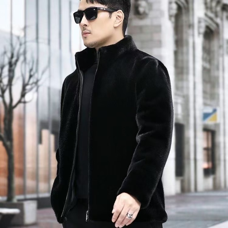 新款时尚立领款男士外套12-2