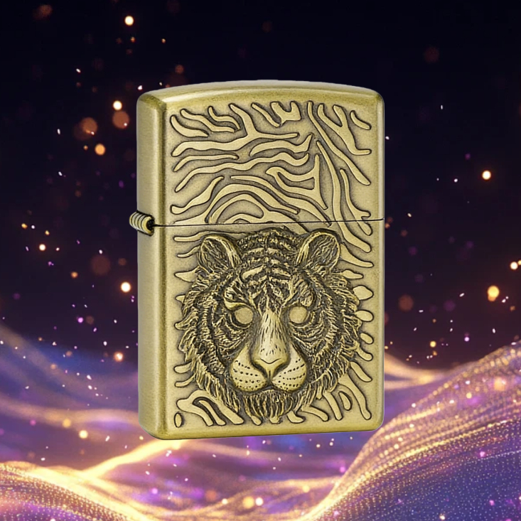 恒星-272-1C狮子头防风打火机