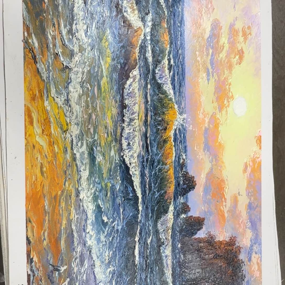 油画我在你心里就是最