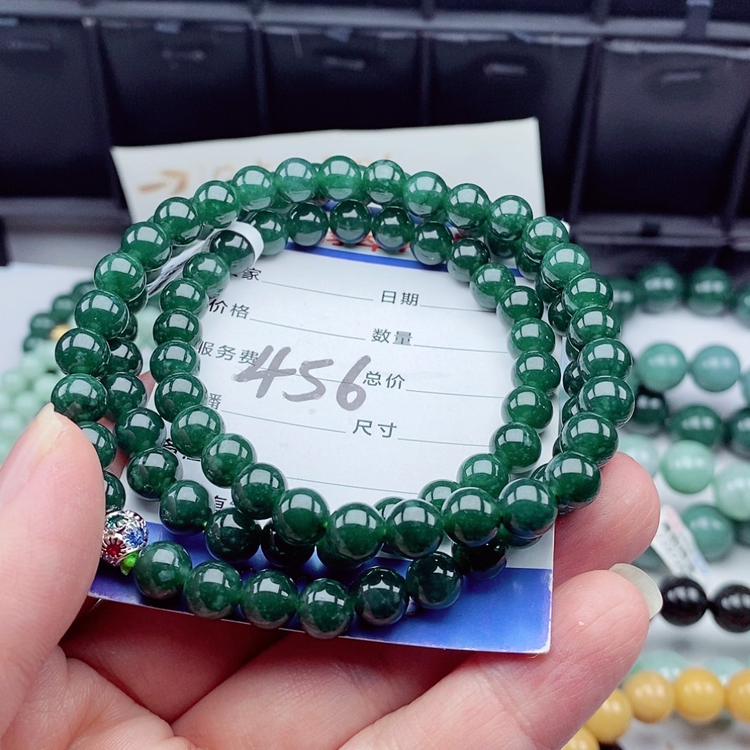 翡翠毛衣链未镶嵌