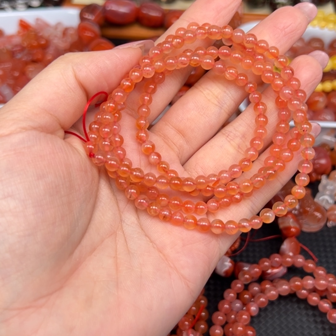 李***）南红玛瑙未镶嵌手链