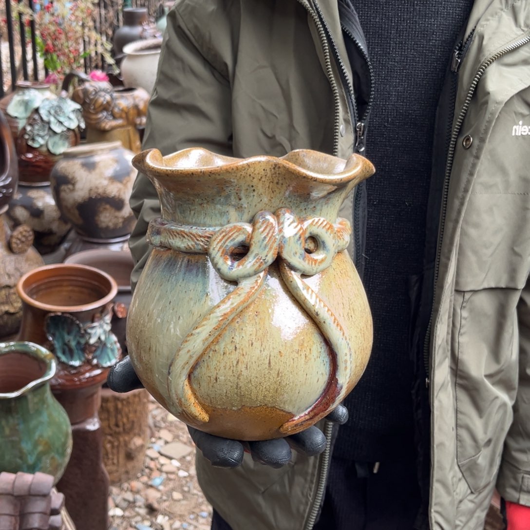 红陶高19口16无孔