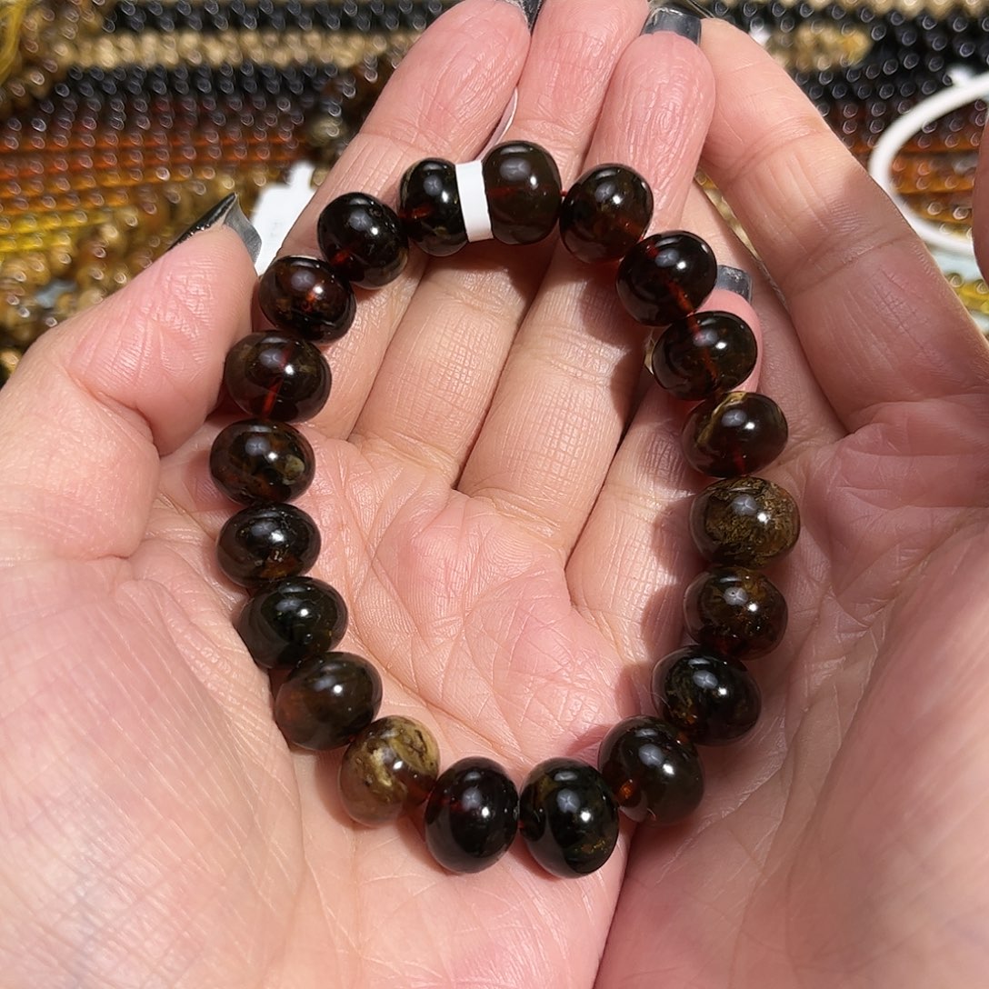 未镶嵌琥珀裸石小**果撫順琥珀20375-1十二