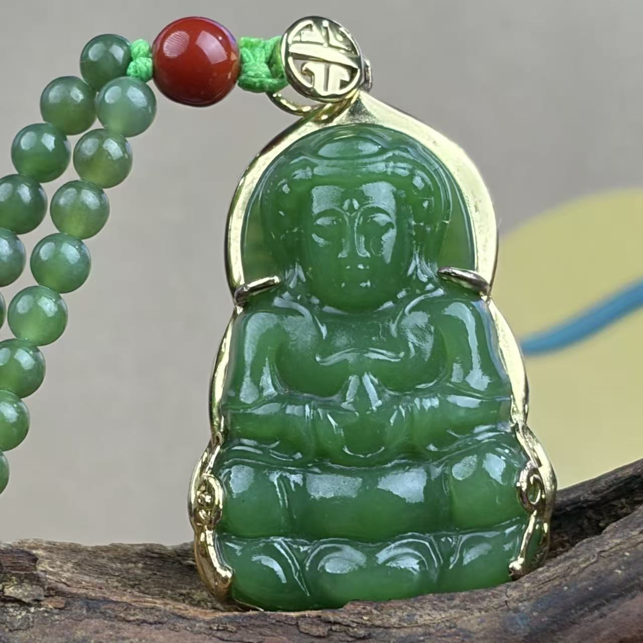 正装观音碧绿D029